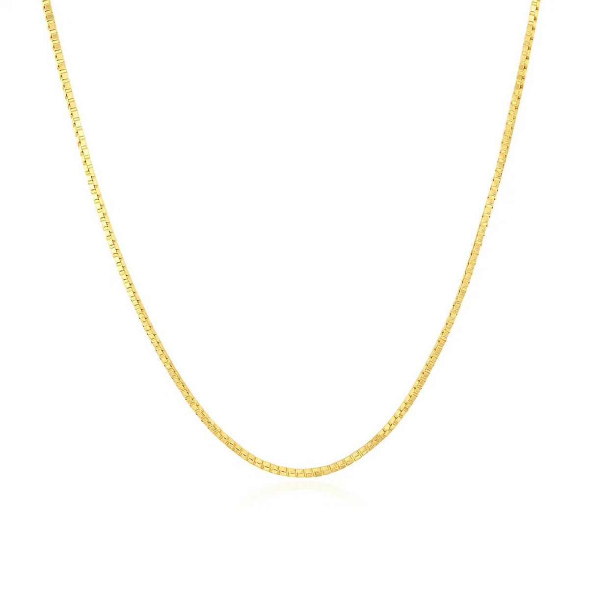 14k Yellow Gold Classic Box Chain (0.85 mm)