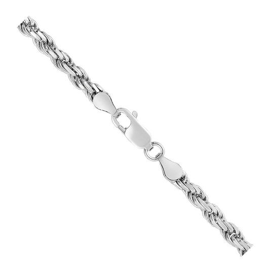 Sterling Silver Diamond Cut Rope Style Chain (2.90 mm)