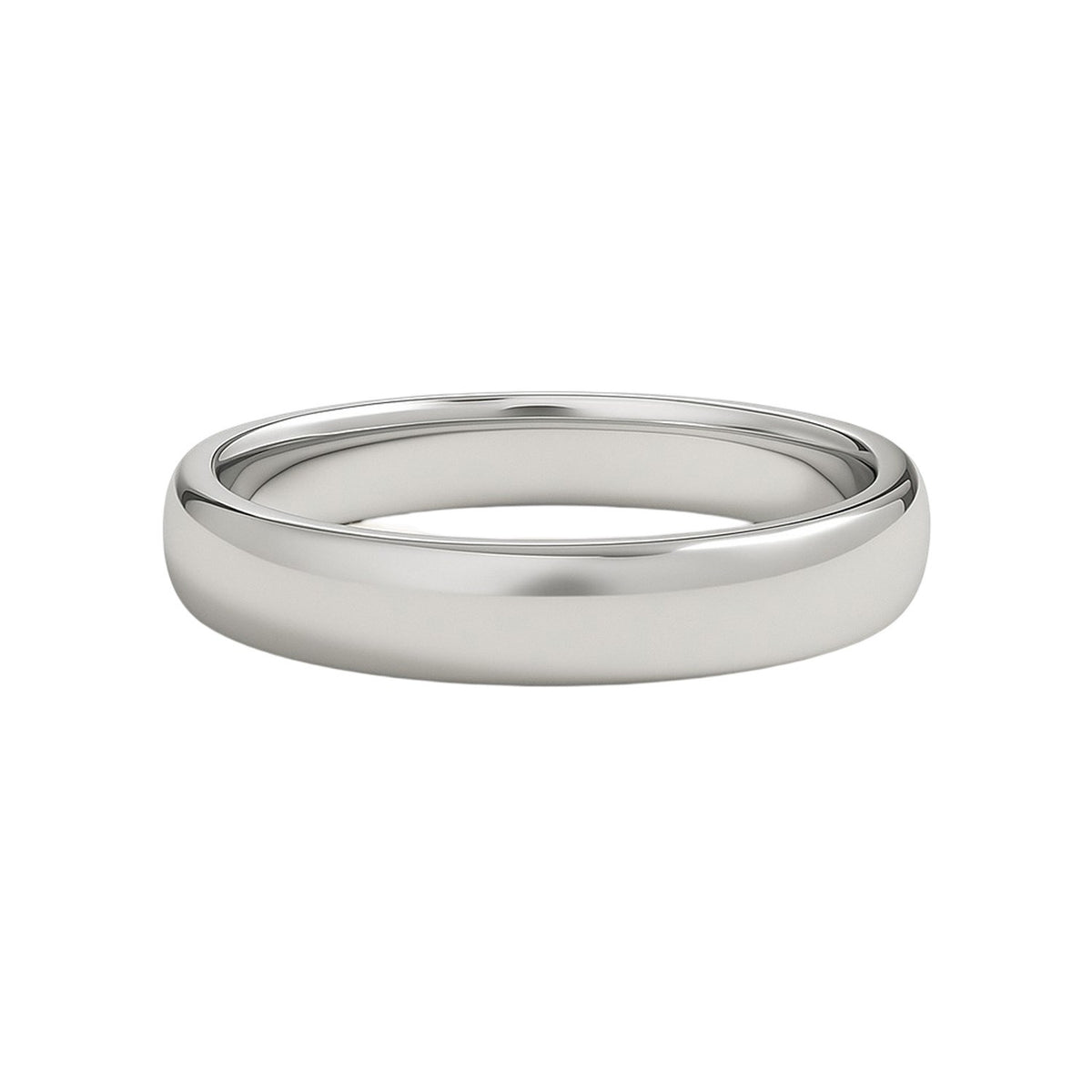 14k White Gold Comfort Fit Wedding Band (5.00 mm)