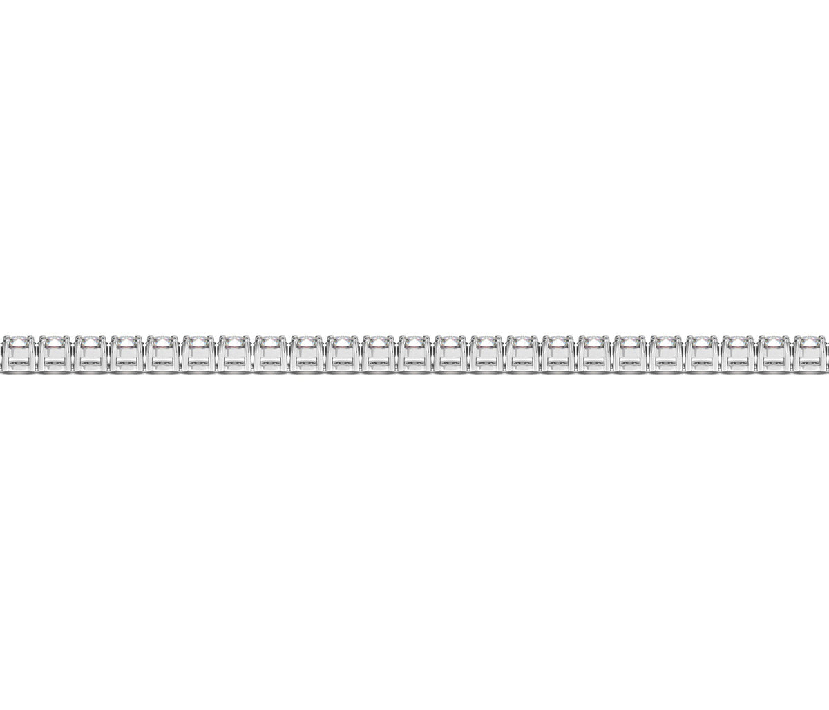 Lab Grown Round Diamond Tennis Bracelet in 14k White Gold (2 cctw F/G  VS2/SI1)