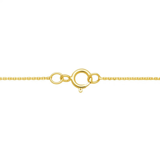 Crab Necklace in 10K Two Tone Yellow Gold