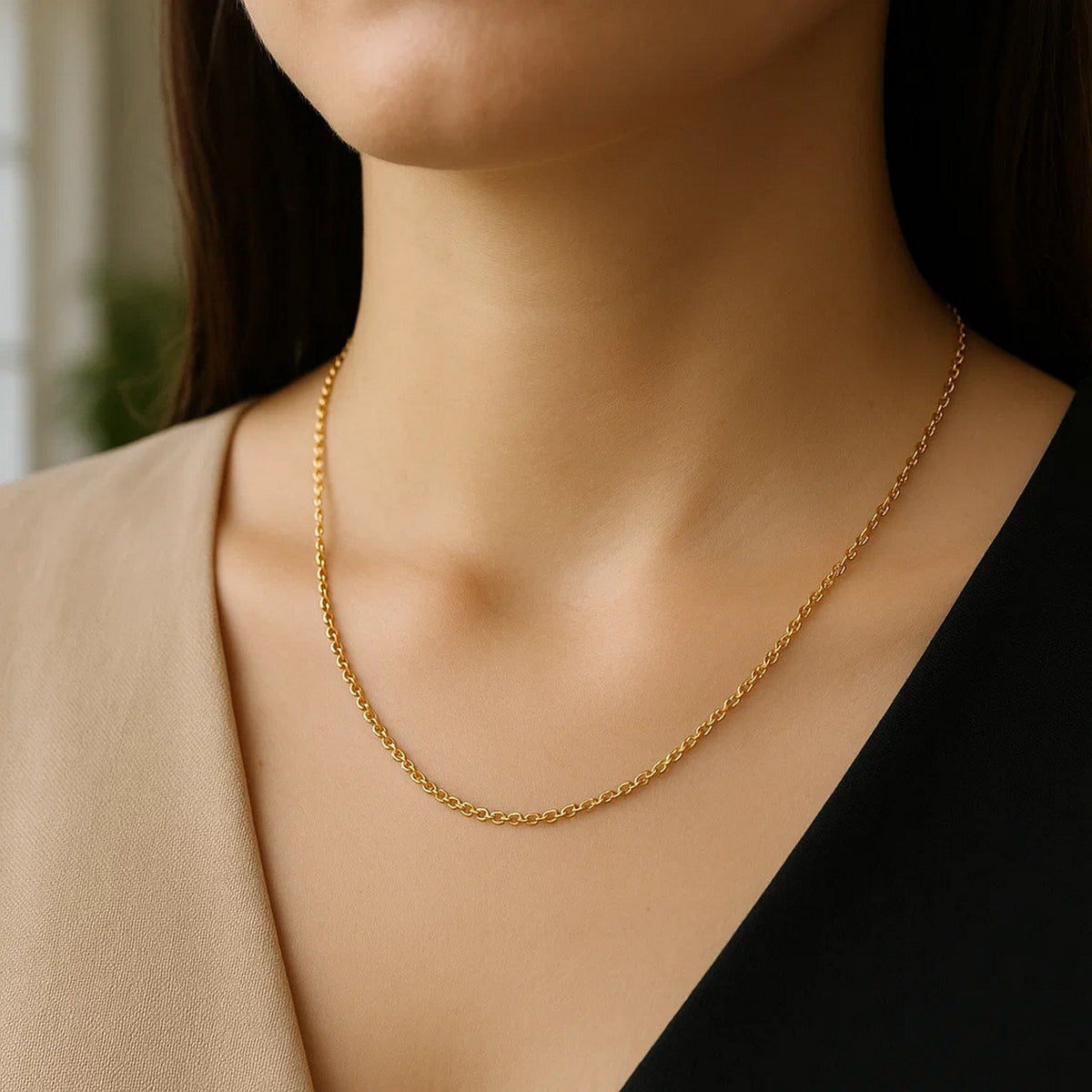 14k Yellow Gold Rolo Chain (1.90 mm)