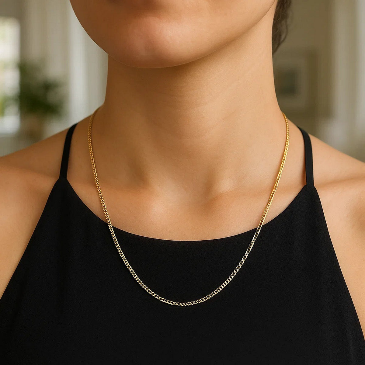 14k Yellow Gold Light Gourmette Chain (2.20 mm)