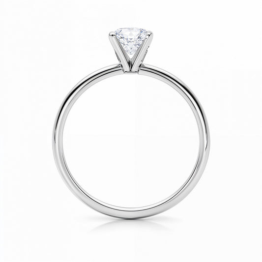 1 1/2 Carat Radiant Lab Grown IGI G/VS1 Diamond Solitaire Ring in 14K White Gold