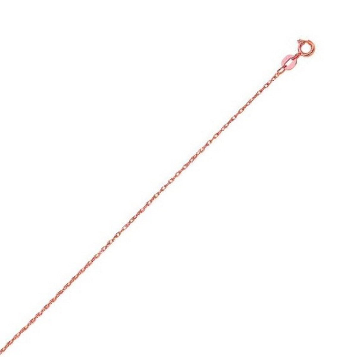 14k Yellow Gold Machine Rope Chain (0.85 mm)