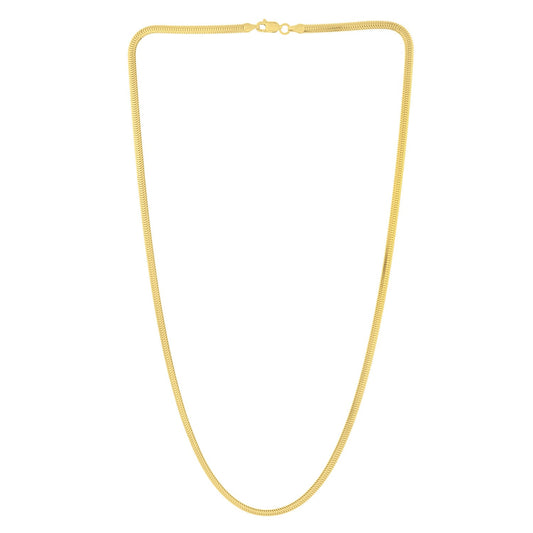 14K Yellow Gold Oval Snake Chain (3.30 mm)