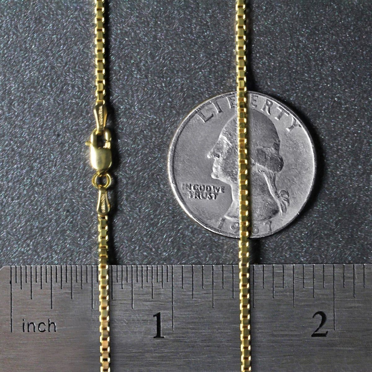 14k Yellow Gold Semi Solid Box Chain (1.80 mm)