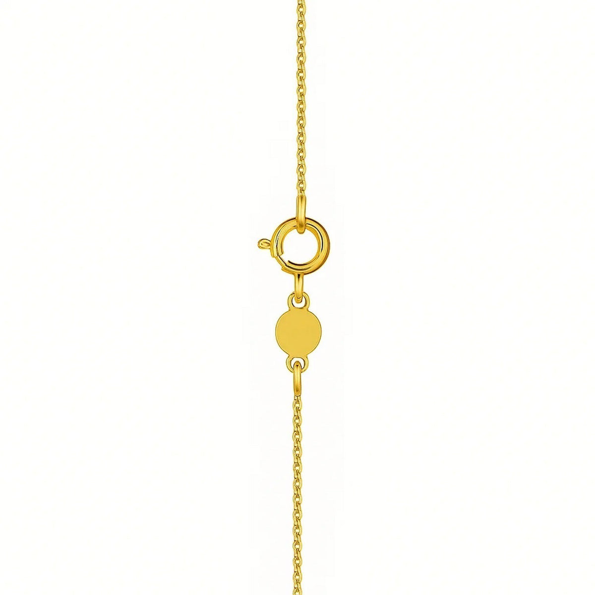 14K Yellow Gold Mini Diamond X Initial Pendant Necklace