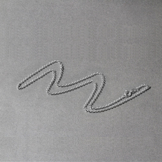 14k White Gold Rolo Chain (1.90 mm)