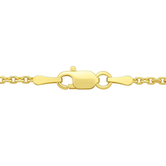 14K Tri Color Gold Interlocking Circle Pendant Necklace