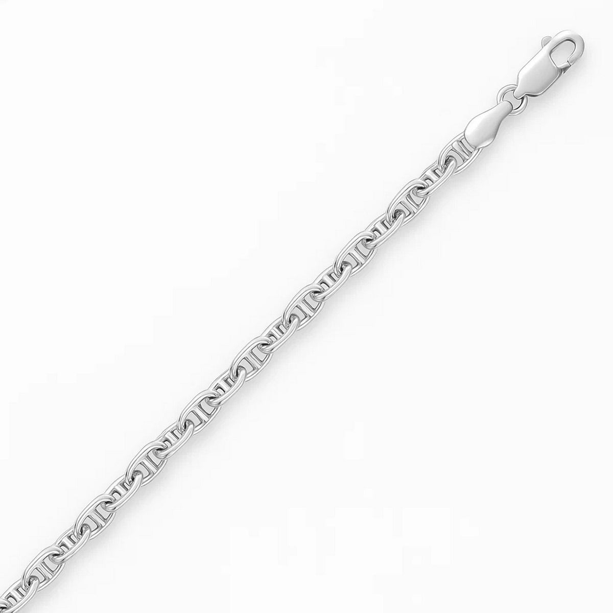 Sterling Silver Anchor Chain Necklace (4.30 mm)