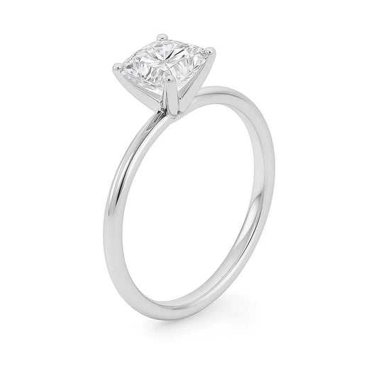 2 Carat Princess Lab Grown IGI G/VS1 Diamond Solitaire Ring in 14K White Gold
