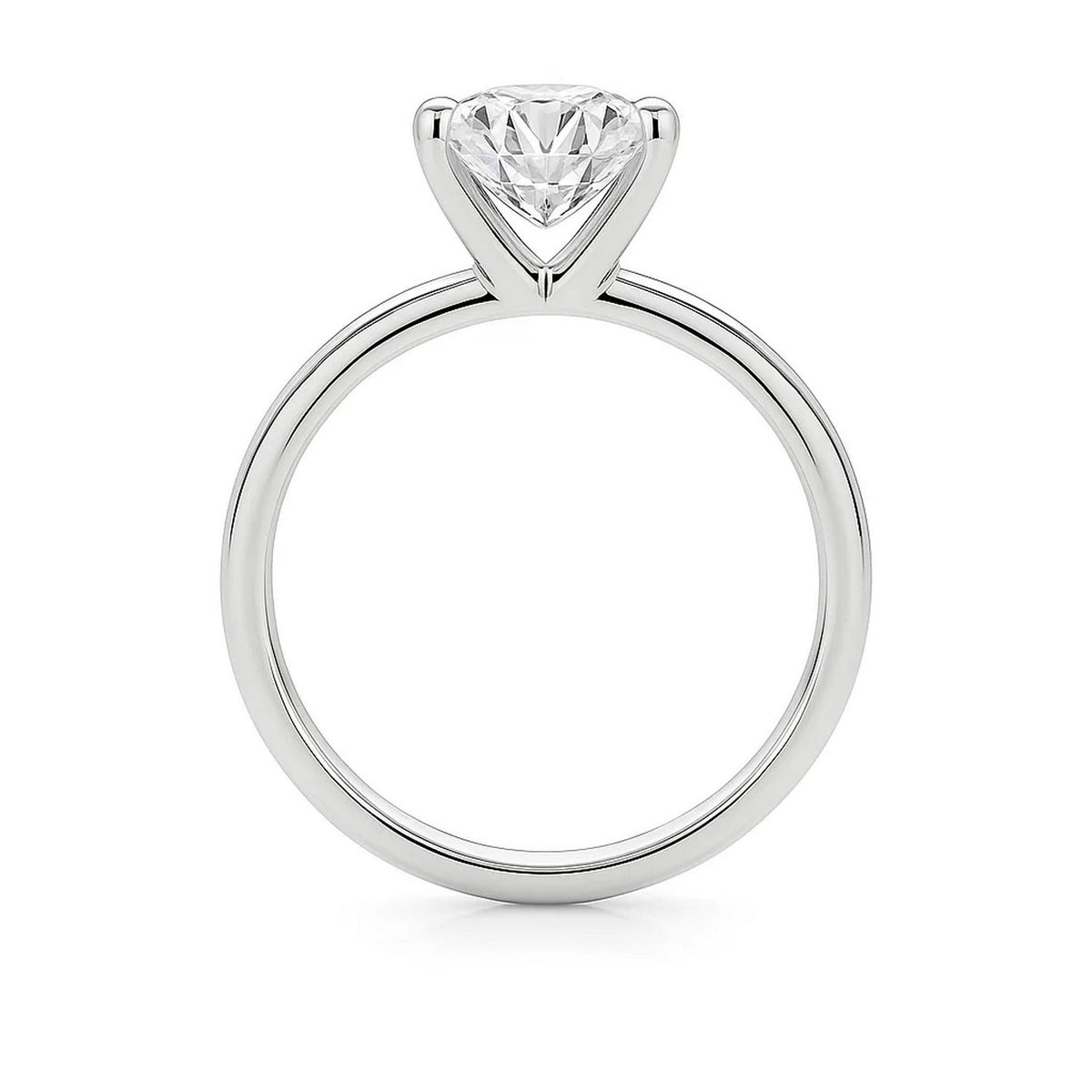 2 Carat Princess Lab Grown IGI G/VS1 Diamond Solitaire Ring in 14K White Gold