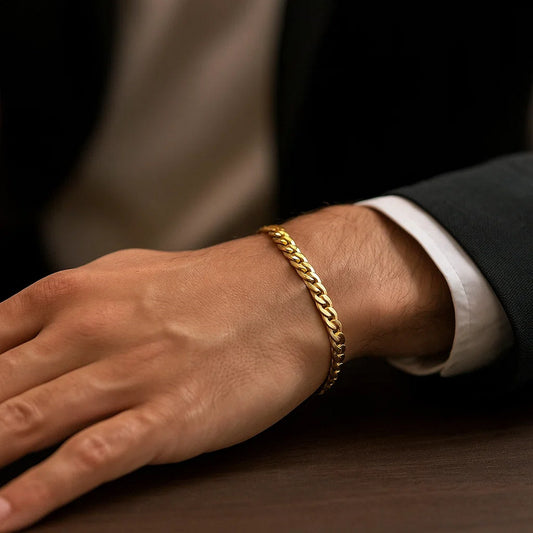 10k Yellow Gold Light Miami Cuban Bracelet (5.50 mm)