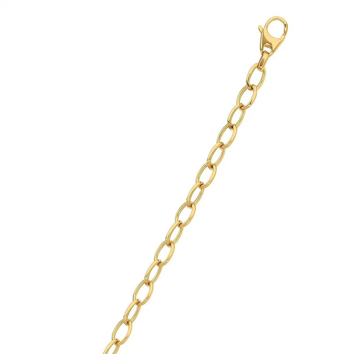 14k Yellow Gold Cable Chain Style Polished Necklace
