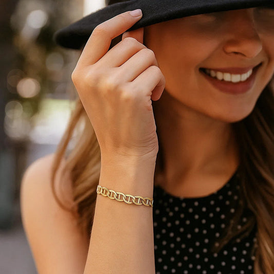 10k Yellow Gold Mariner Link Bracelet (4.50 mm)