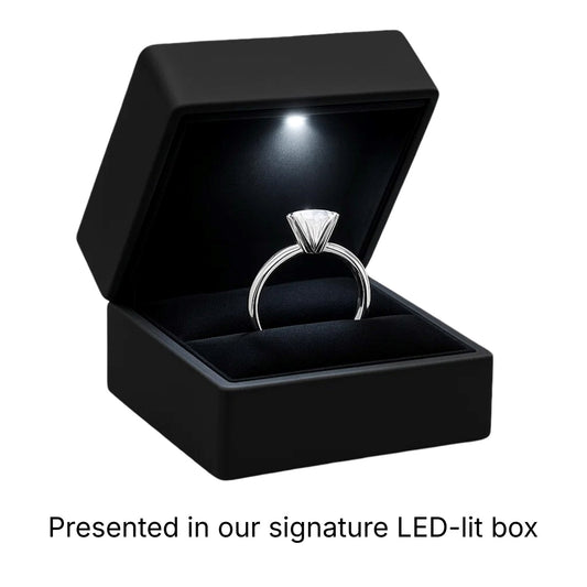 1 1/2 Carat Oval Lab Grown IGI G/VS1 Diamond Solitaire Ring in 14K White Gold