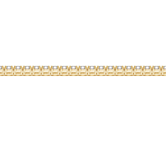Lab Grown Round Diamond Tennis Bracelet in 14k Yellow Gold(5 cctw  F/G  VS2/SI1)