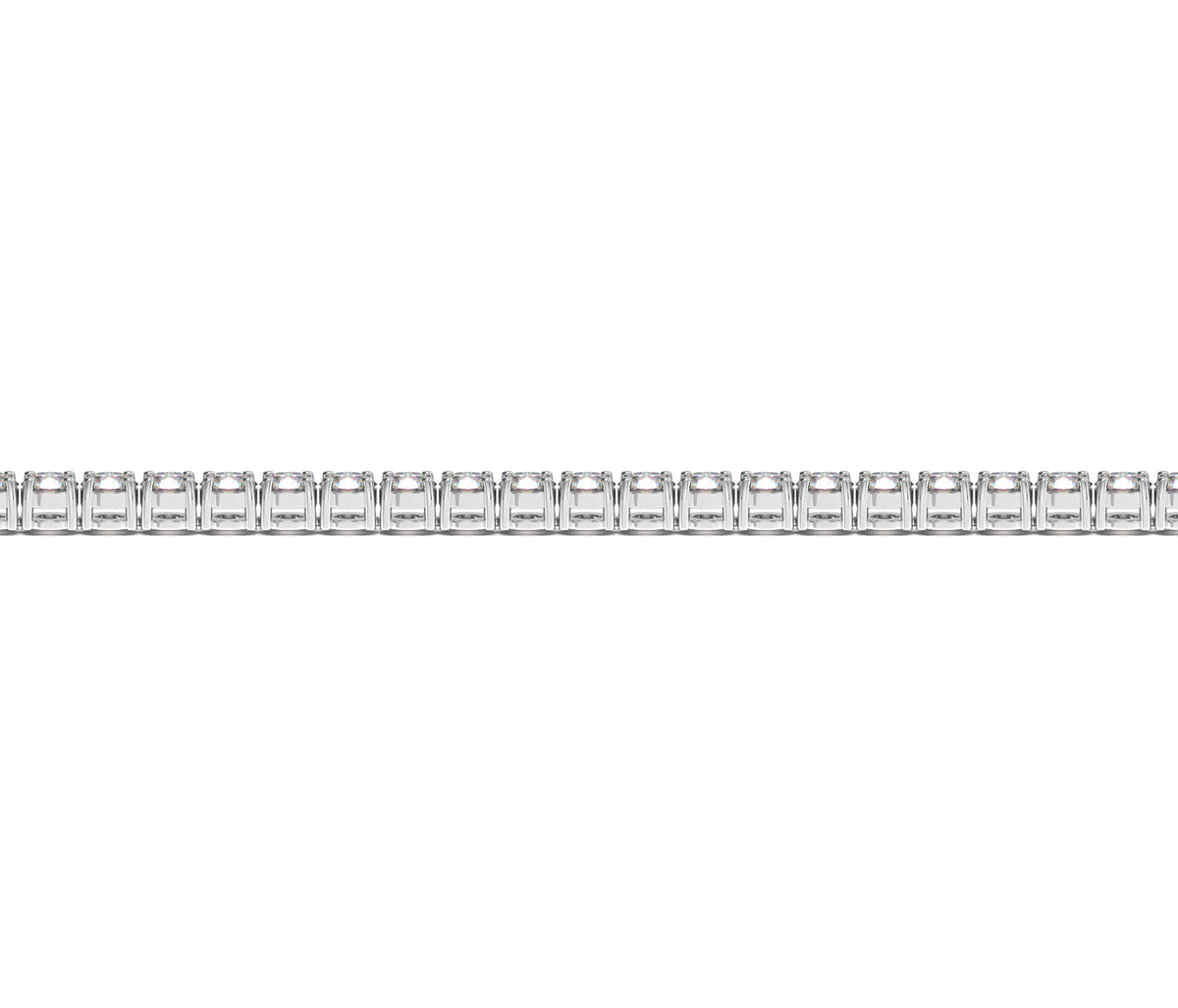 Lab Grown Round Diamond Tennis Bracelet in 14k White Gold (4 cctw F/G  VS2/SI1)