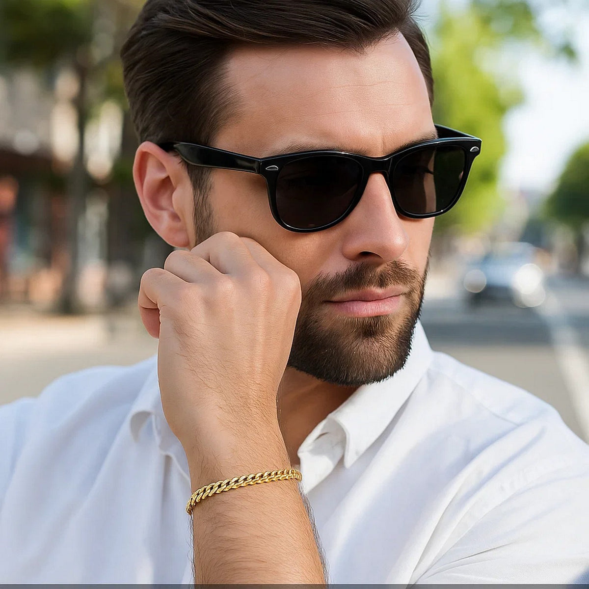 10k Yellow Gold Semi Solid Miami Cuban Bracelet (5.00 mm)