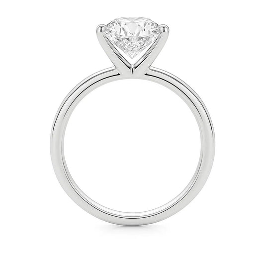 5 Carat Princess Lab Grown IGI G/VS1 Diamond Solitaire Ring in 10K White Gold