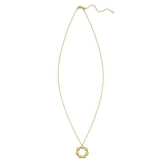 14K Yellow Gold Diamond Cut Cable Chain Necklace