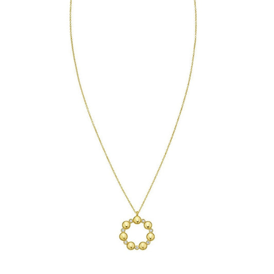 14K Yellow Gold Diamond Cut Cable Chain Necklace