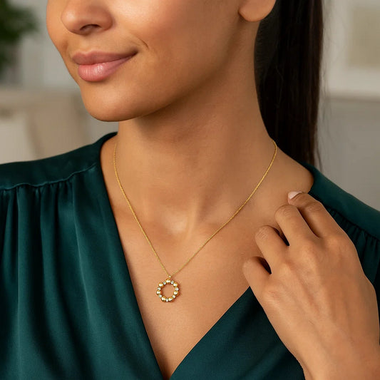14K Yellow Gold Diamond Cut Cable Chain Necklace