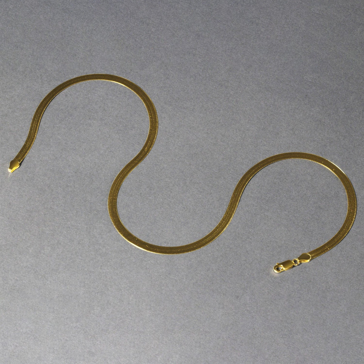 Imperial Herringbone Chain in 10k Yellow Gold (5.00 mm)