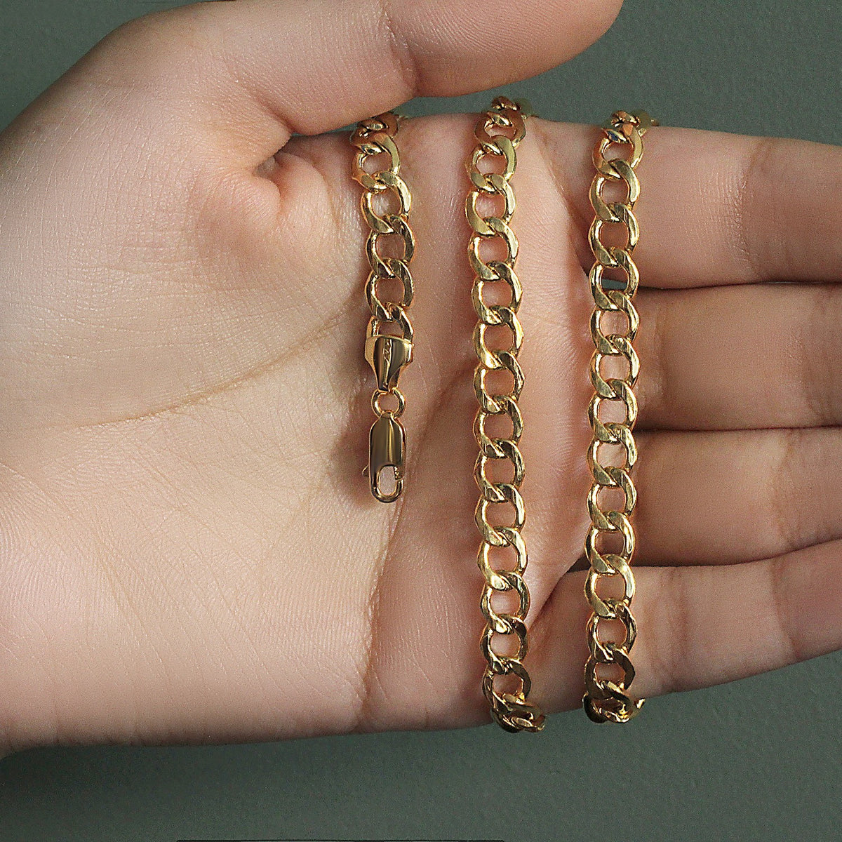 10k Yellow Gold Curb Chain (6.20 mm)
