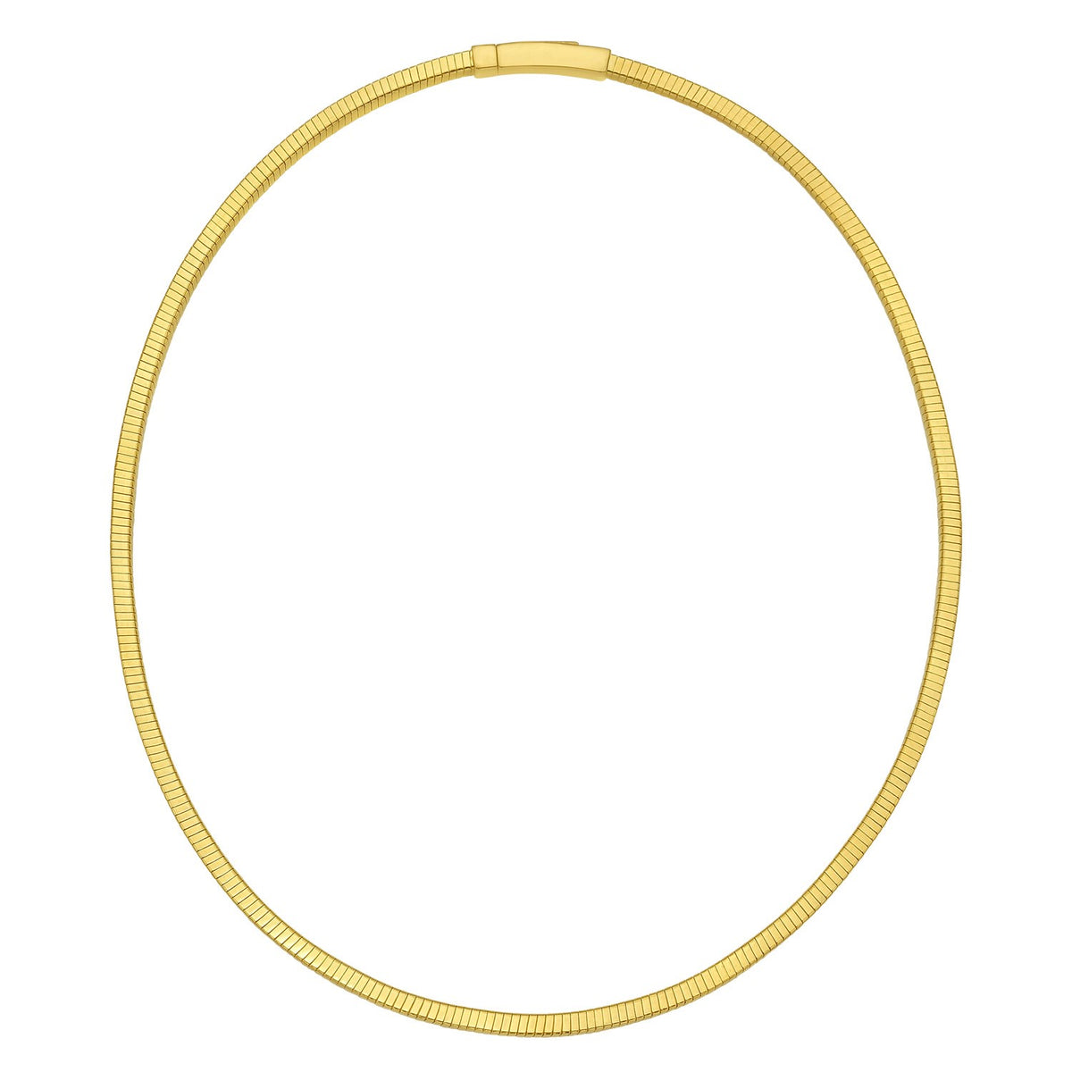 Gold Over Sterling Silver Cubogas Chain Necklace
