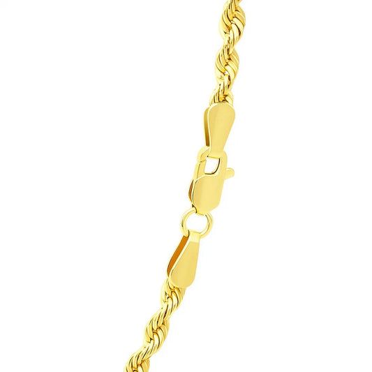 14k Yellow Gold Light Rope Chain (2.5 mm)