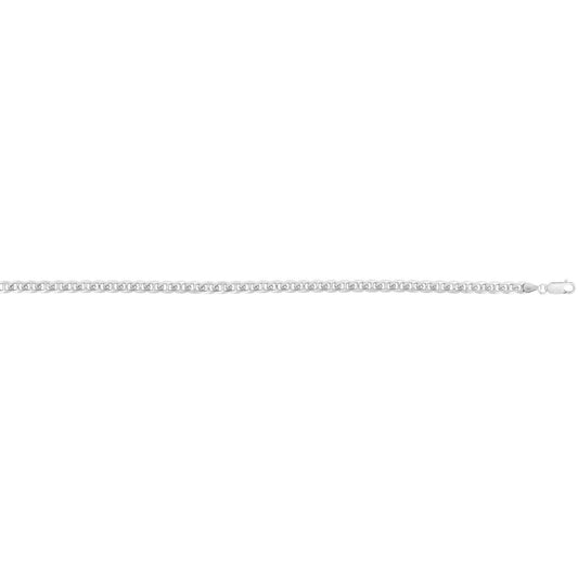 Sterling Silver Rhodium Plated Mariner Chain (5.60 mm)