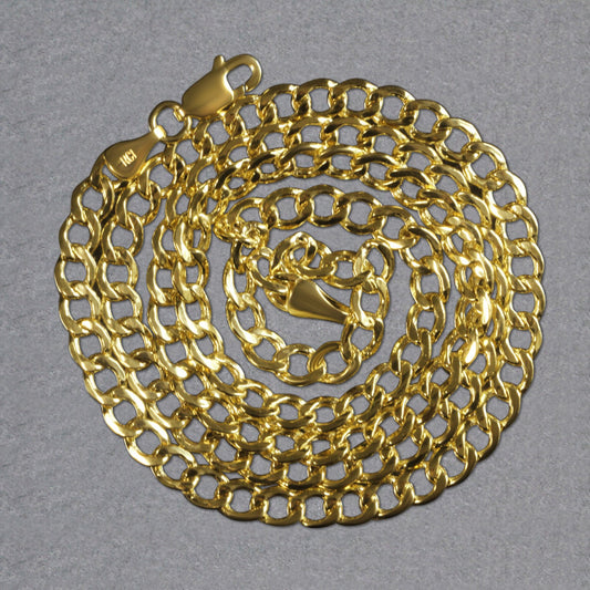 10k Yellow Gold Curb Chain (4.40 mm)
