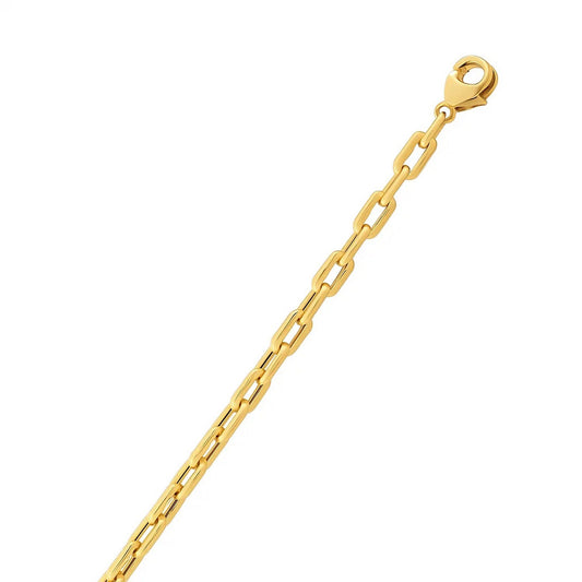 14k Yellow Gold Paperclip Chain Necklace (4.20 mm)