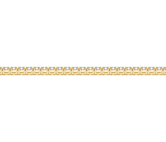 Lab Grown Round Diamond Tennis Bracelet in 14k Yellow Gold (3 cctw F/G  VS2/SI1)