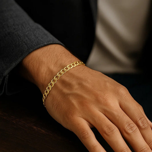 10k Yellow Gold Curb Bracelet (4.70 mm)