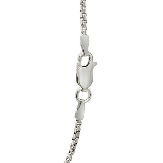 Sterling Silver Rhodium Plated Round Box Chain (1.50 mm)