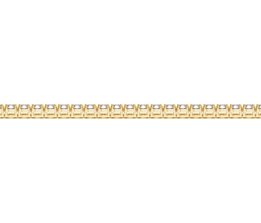 Lab Grown Round Diamond Tennis Bracelet in 14k Yellow Gold (4 cctw F/G  VS2/SI1)