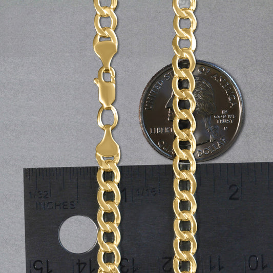 10k Yellow Gold Curb Chain (5.30 mm)