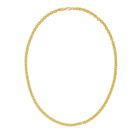 Sterling Silver Gold Plated Rolo Chain (4.70 mm)