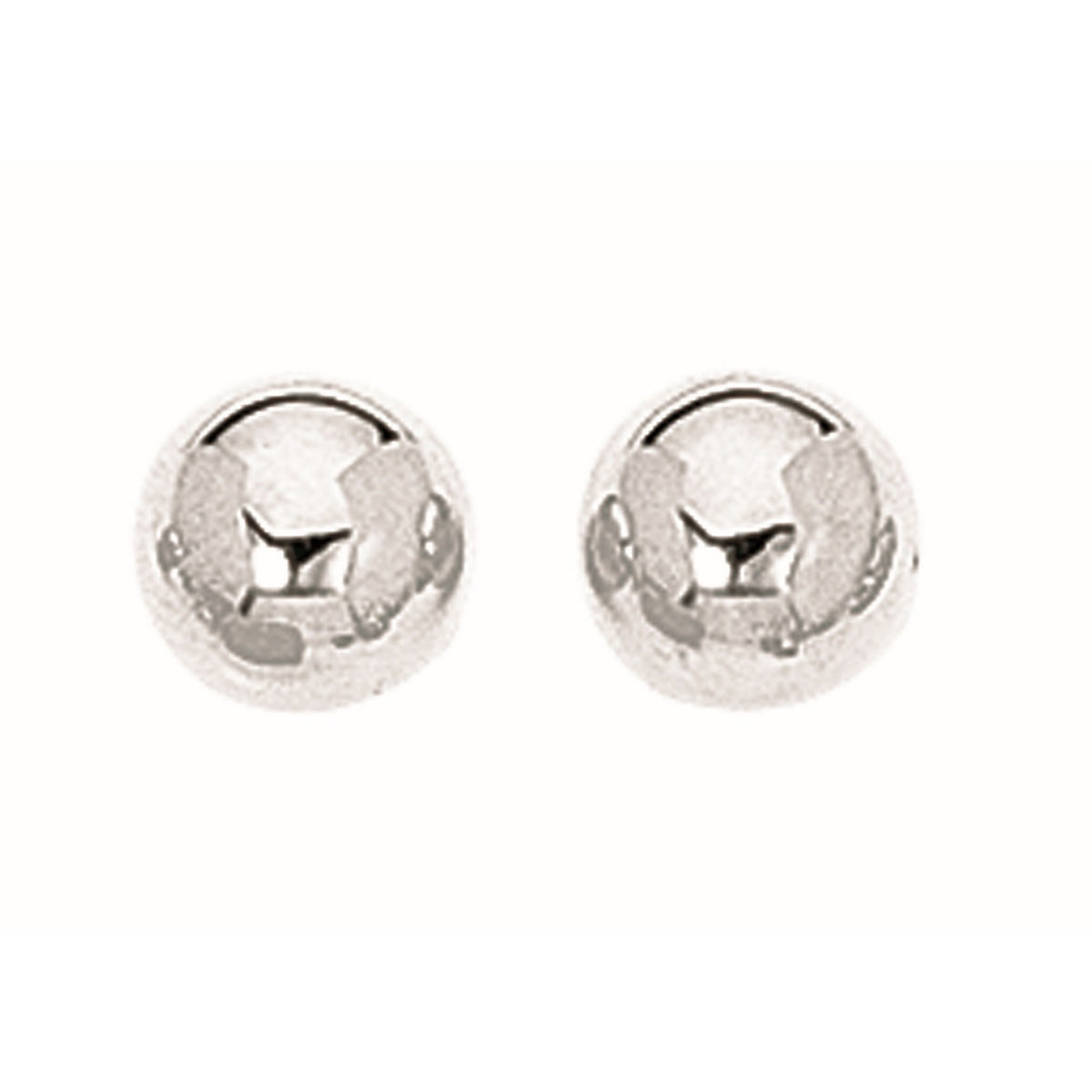 Sterling Silver Ball Stud Earrings (8.00 mm)