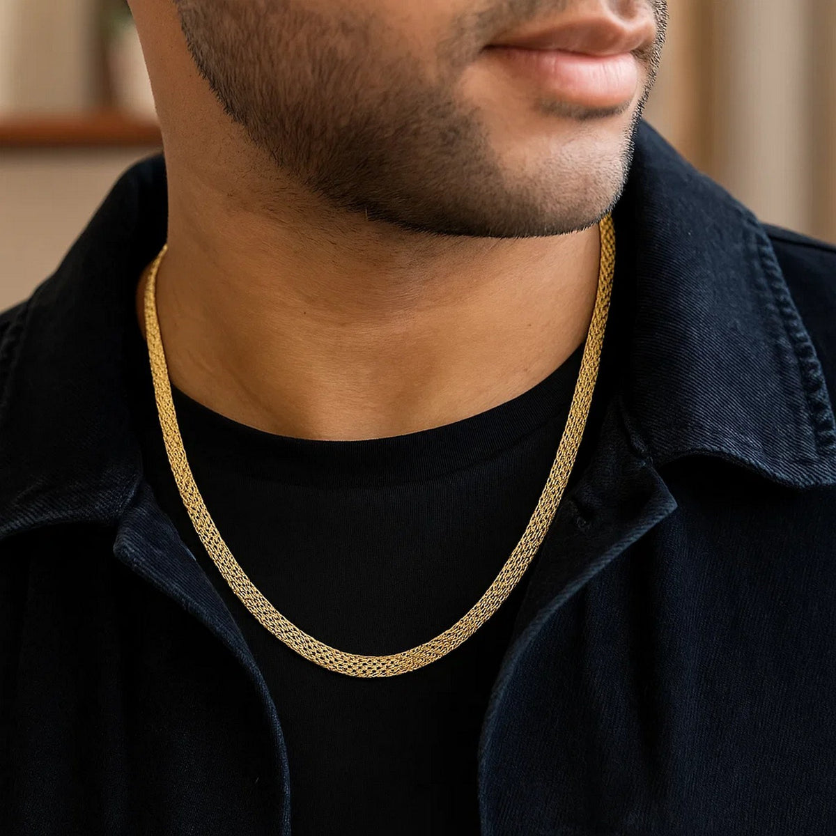 14k Yellow Gold Bismark Chain (4.70 mm)