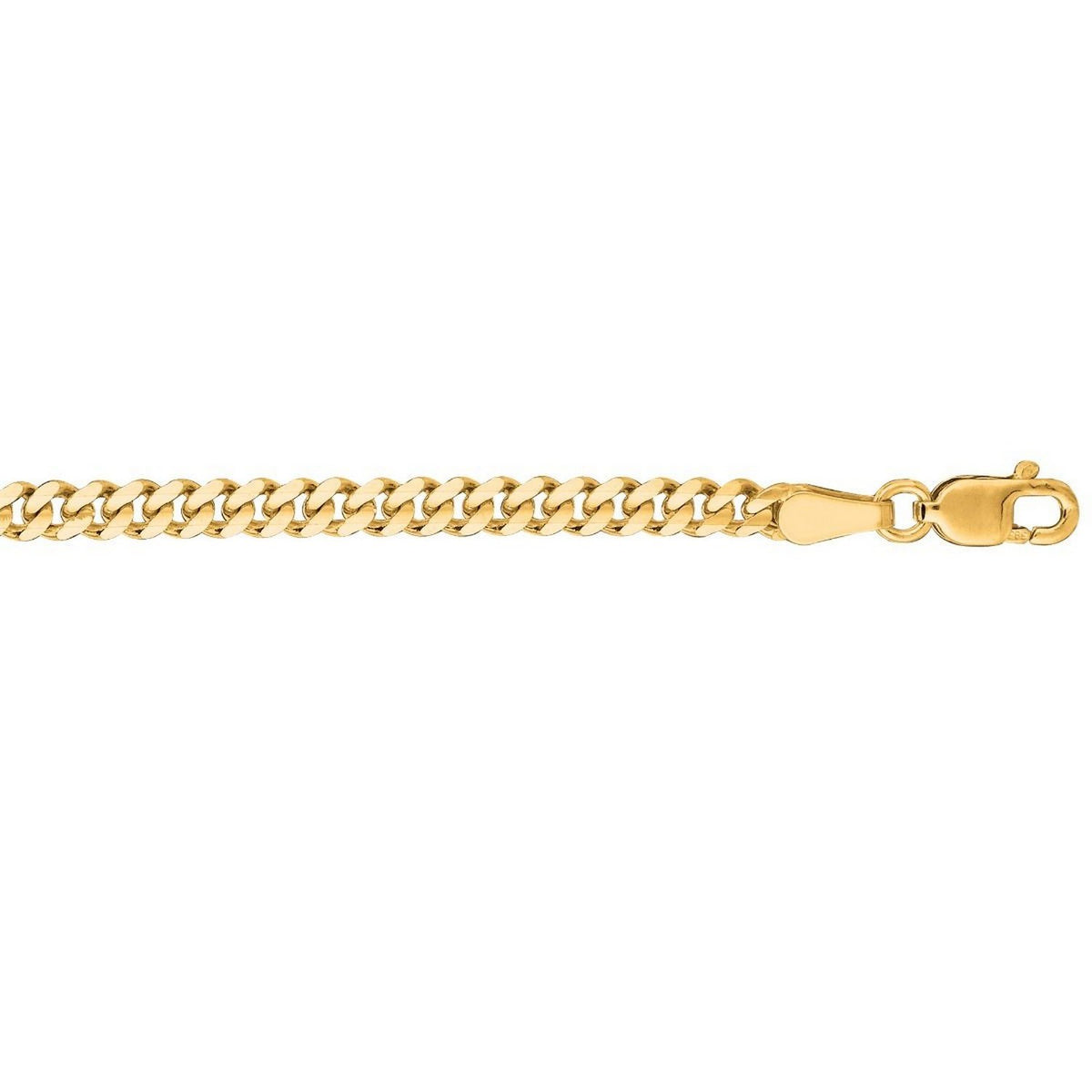 14k Yellow Gold Light Gourmette Chain (3.60 mm)