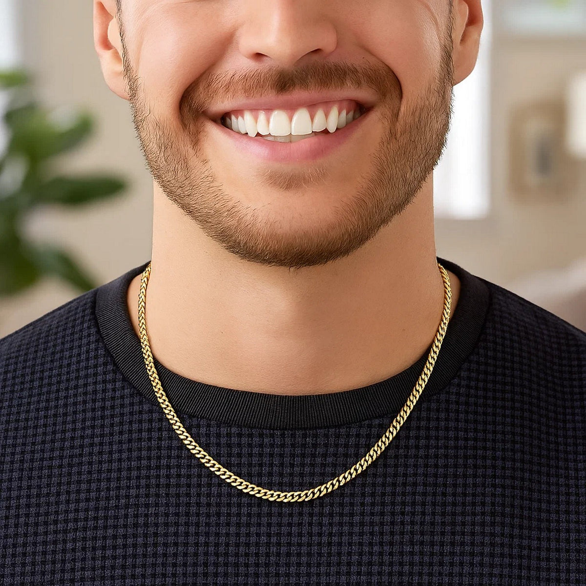 14k Yellow Gold Light Gourmette Chain (3.60 mm)