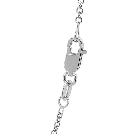 Sterling Silver Rhodium Plated Round Cable Chain (1.50 mm)