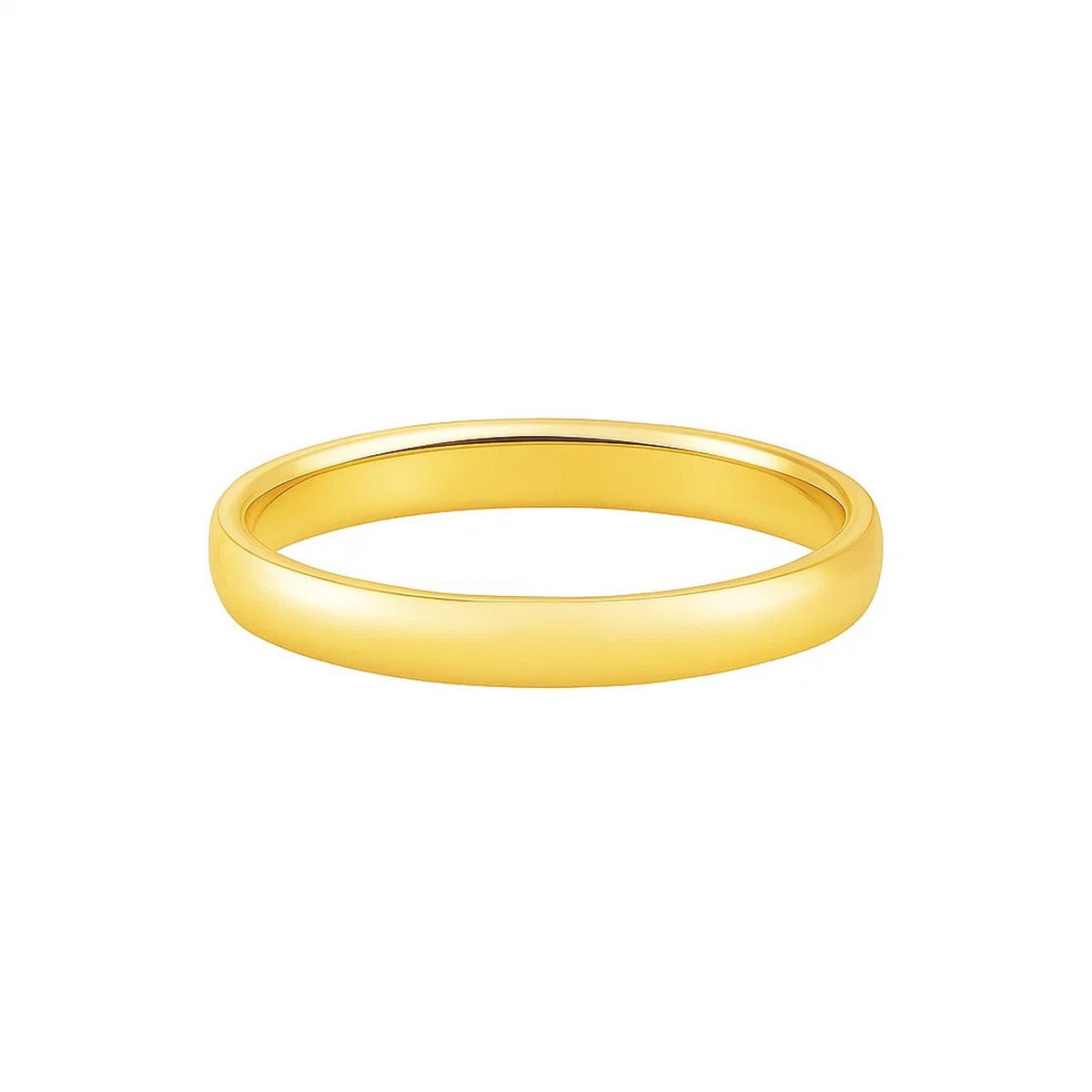 14k Yellow Gold Comfort Fit Wedding Band(3.00 mm)