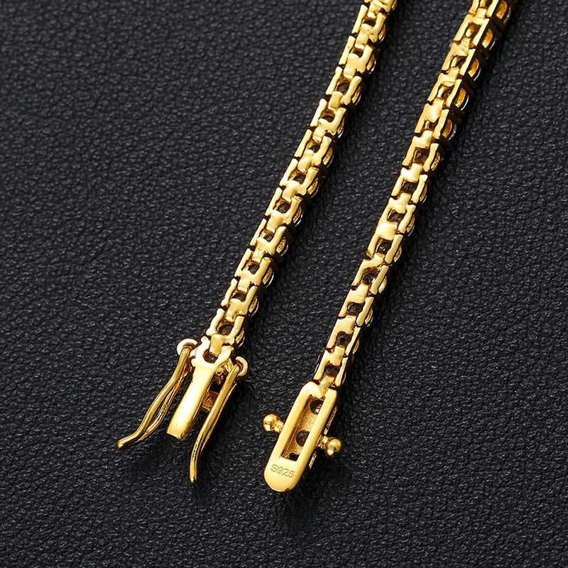 3mm to 5mm Moissanite Tennis Bracelet for Men, image 5