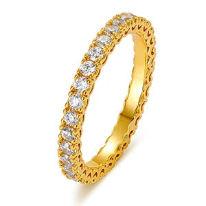 Moissanite Full Eternity Band Ring, image 7