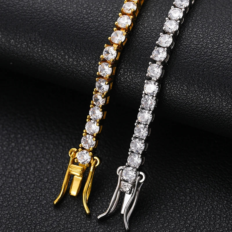 3mm to 5mm Moissanite Tennis Bracelet for Men, image 4